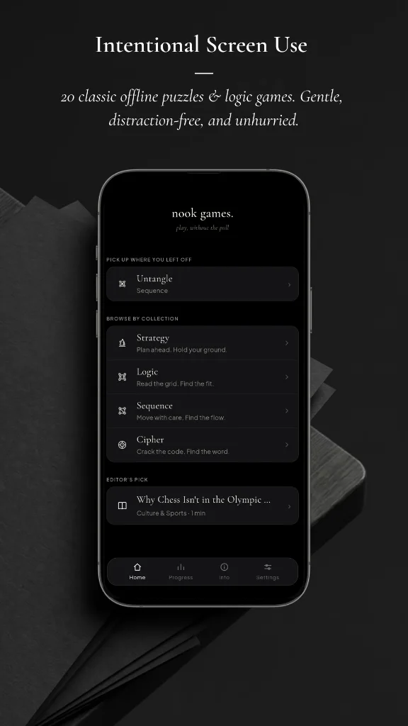 Screenshot 2 for nook - offline games & puzzles