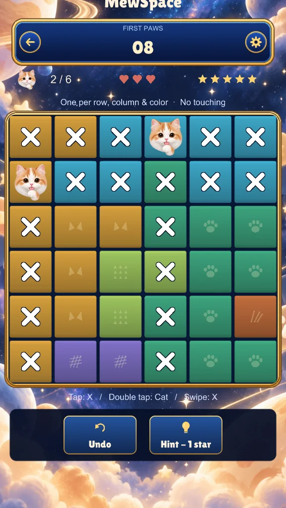 Screenshot 2 for MewSpace: Cat Logic Puzzles