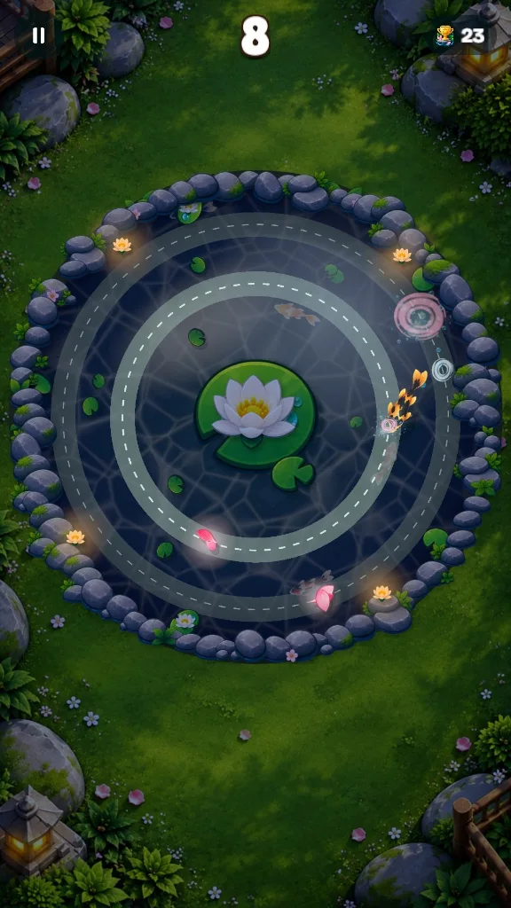 Screenshot 3 for Koi Loop: Relaxing Pond Game