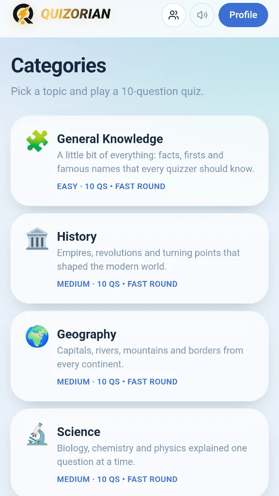 Screenshot 2 for Quizorian