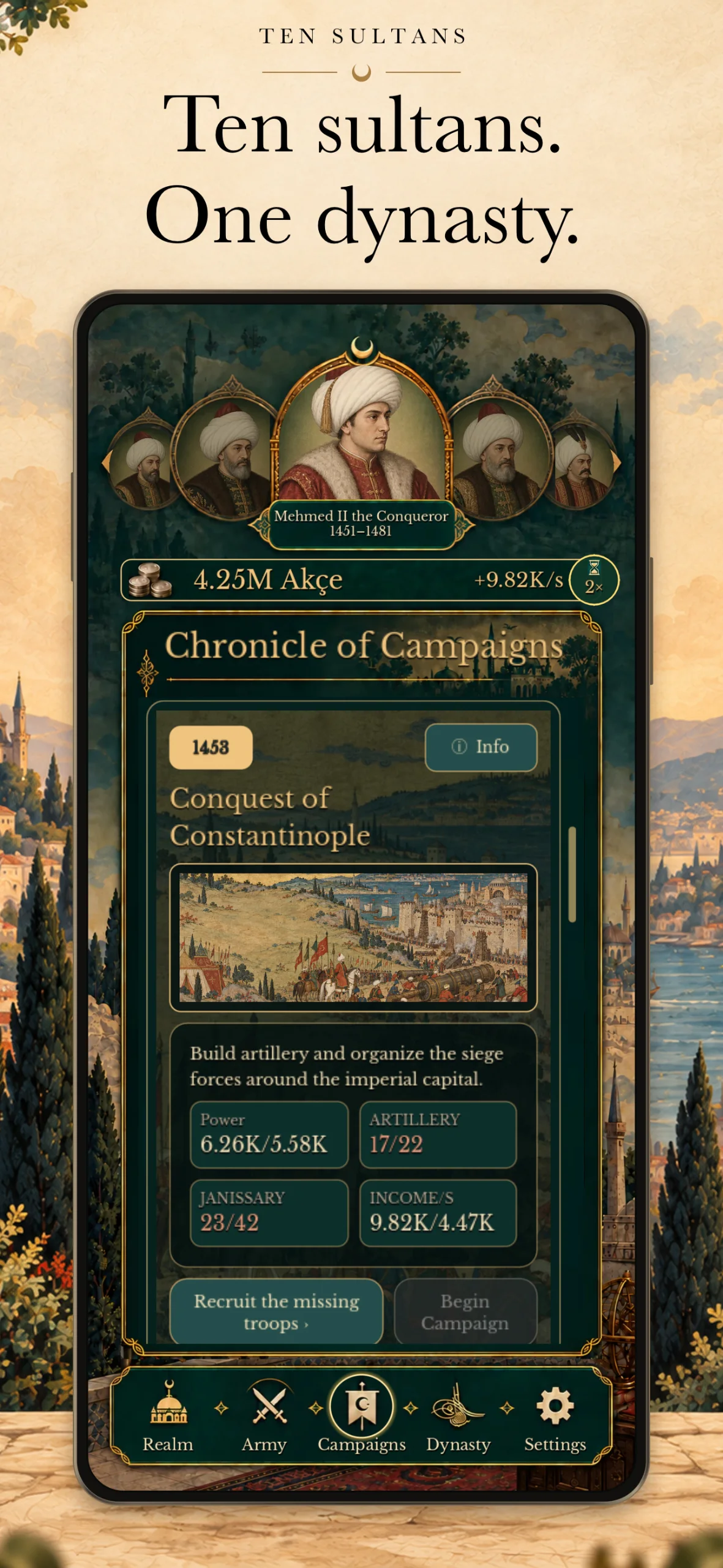 Screenshot 1 for Ten Sultans: Ottoman Chronicle