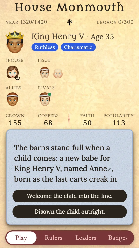 Screenshot 1 for Heir & Spare