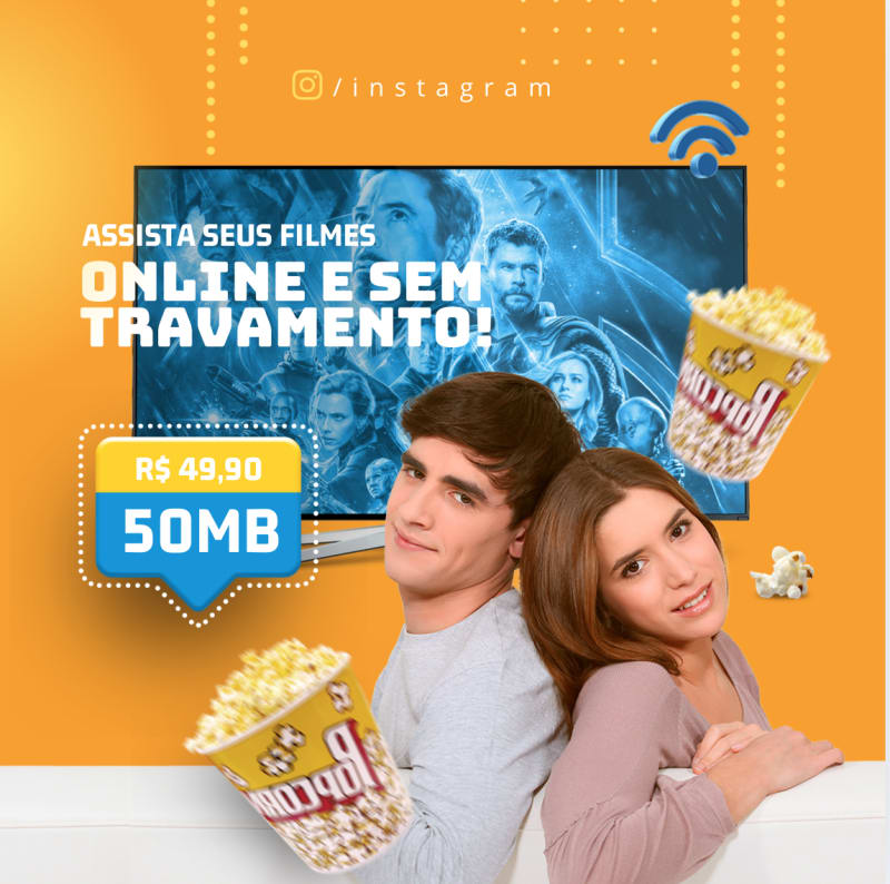 Canva Internet Service Social Media Templates – Servicio de Internet Instagram Pack (40 Designs)