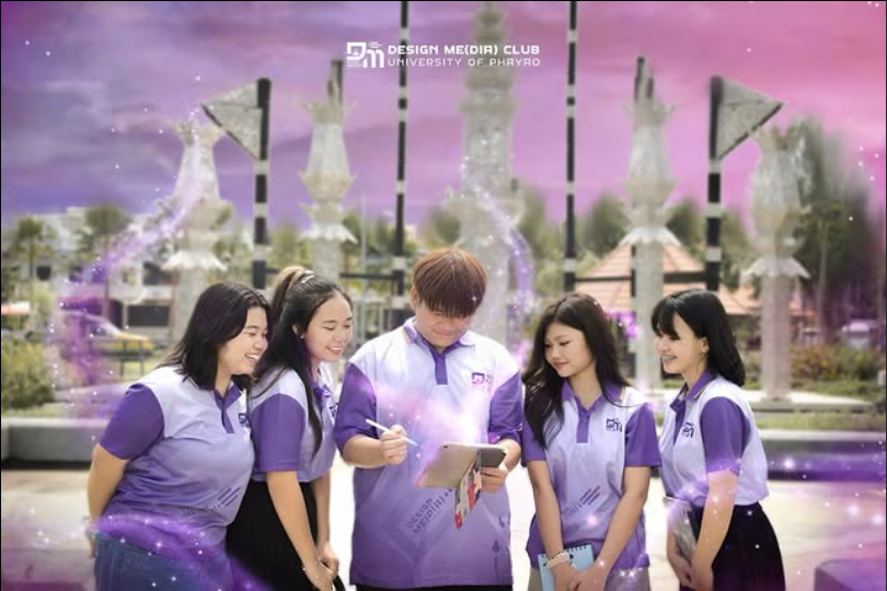 ภาพถ่ายงานโปรโมทชมรม Design Media