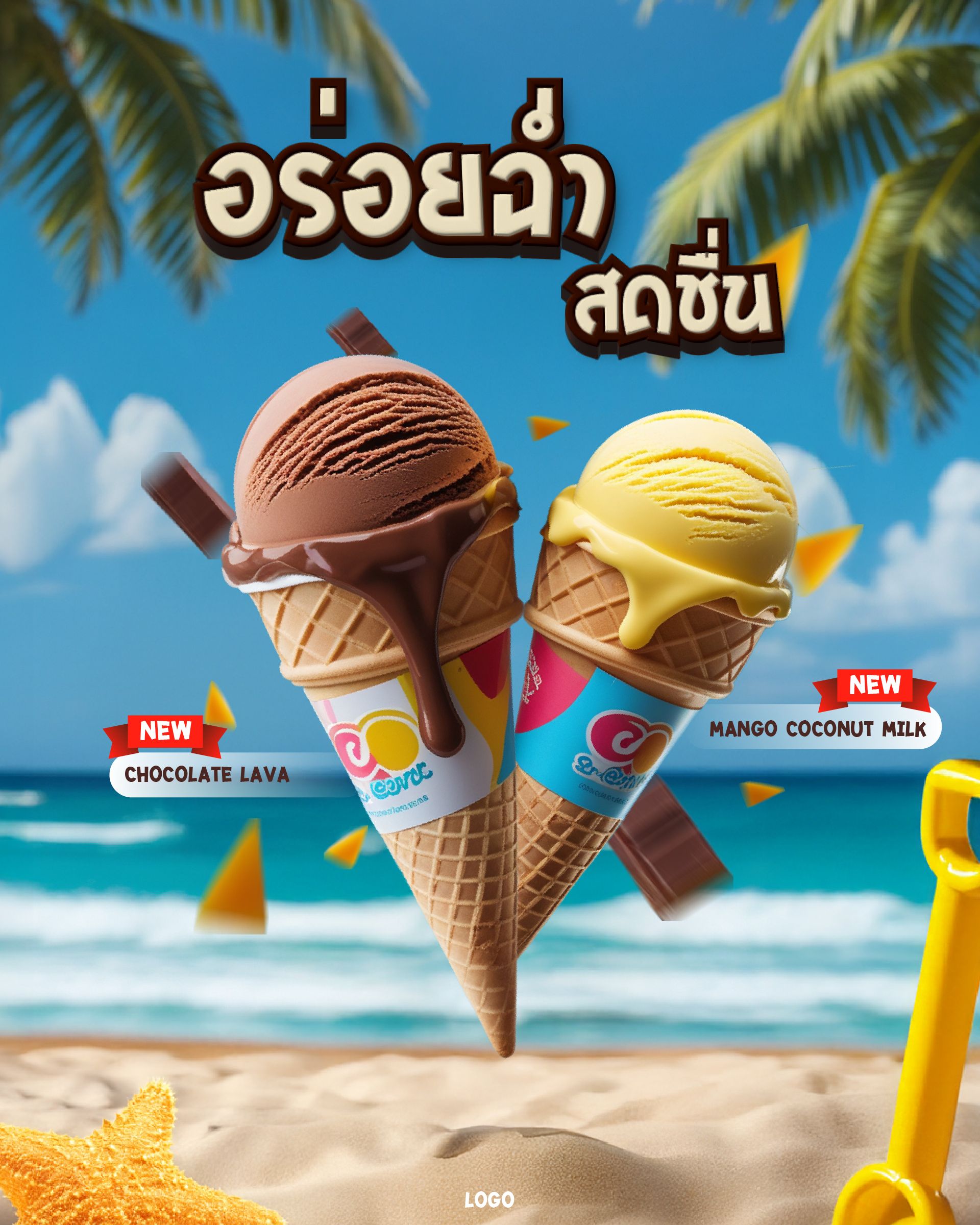 Summer New Icecream Banner Design