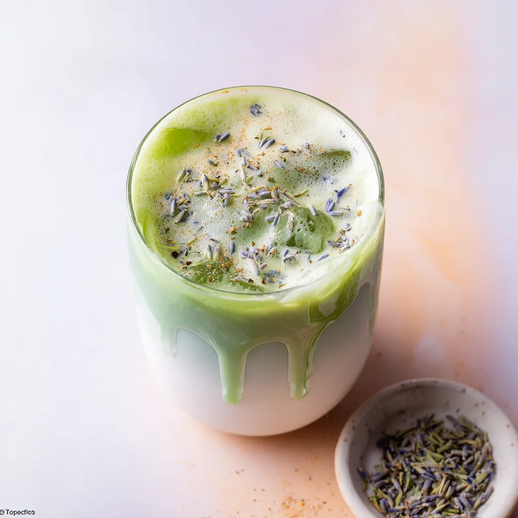 Iced Honey Lavender Matcha Latte: Refreshingly Delicious Sip