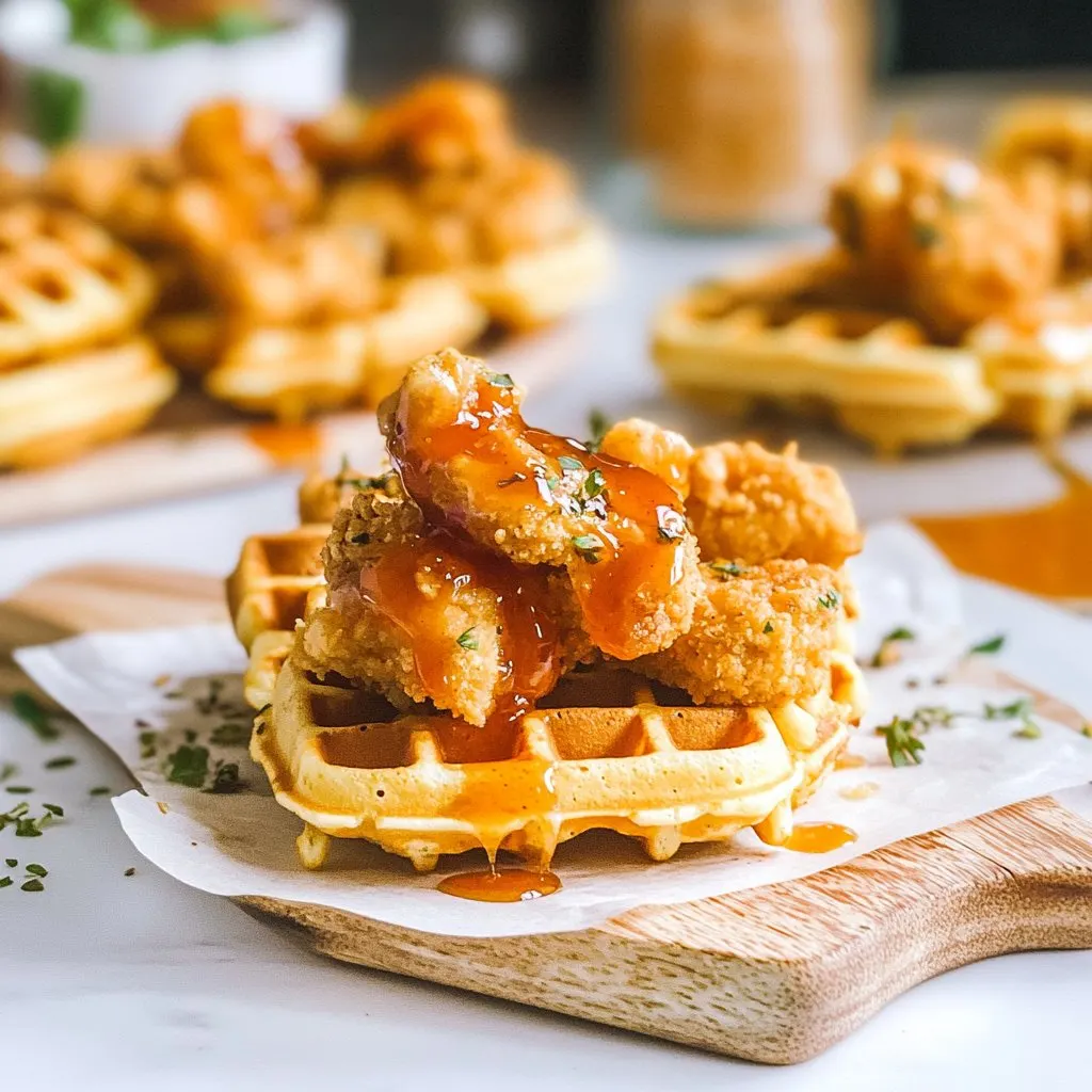 mini chicken and waffles: Irresistibly Crispy Delight