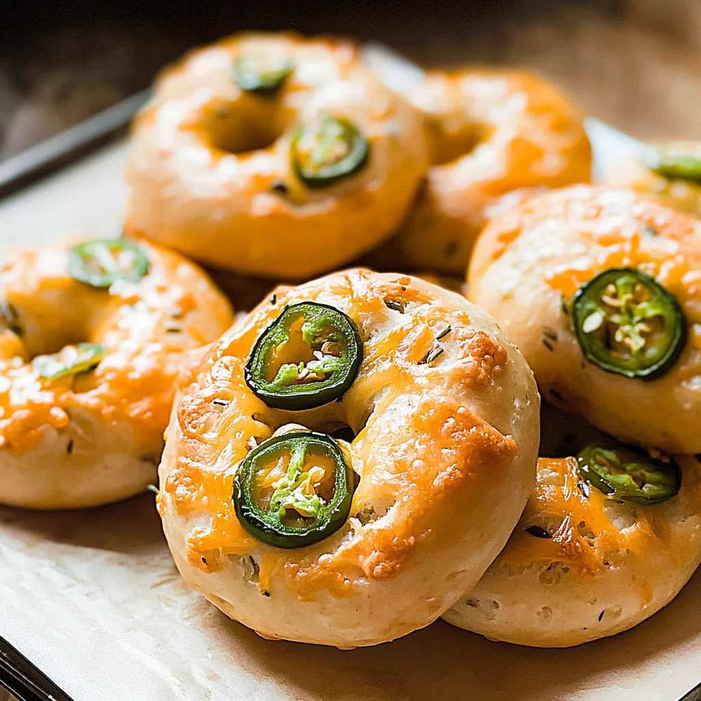 Jalapeño Cheddar High-Protein Bagels: Irresistibly Cheesy