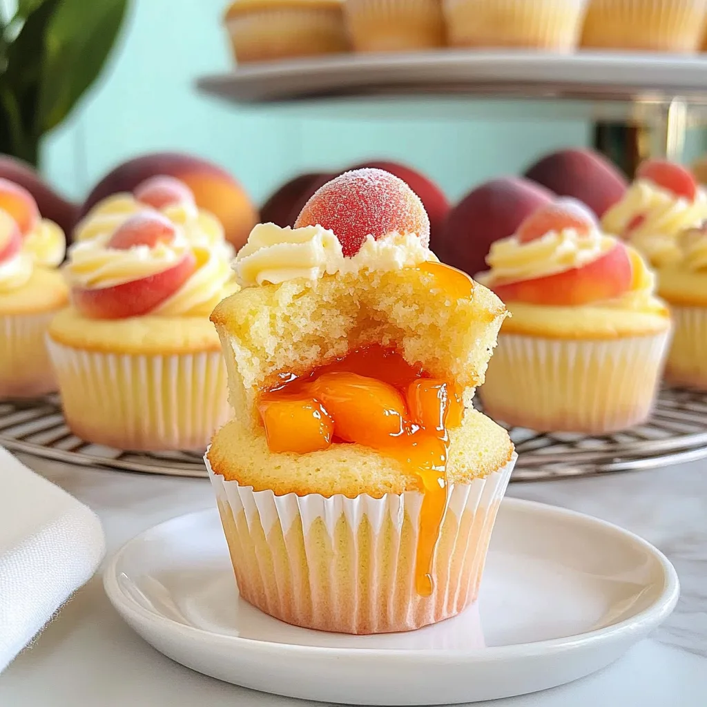 Peach Bellini Cupcakes: Juicy Celebration in Every Bite