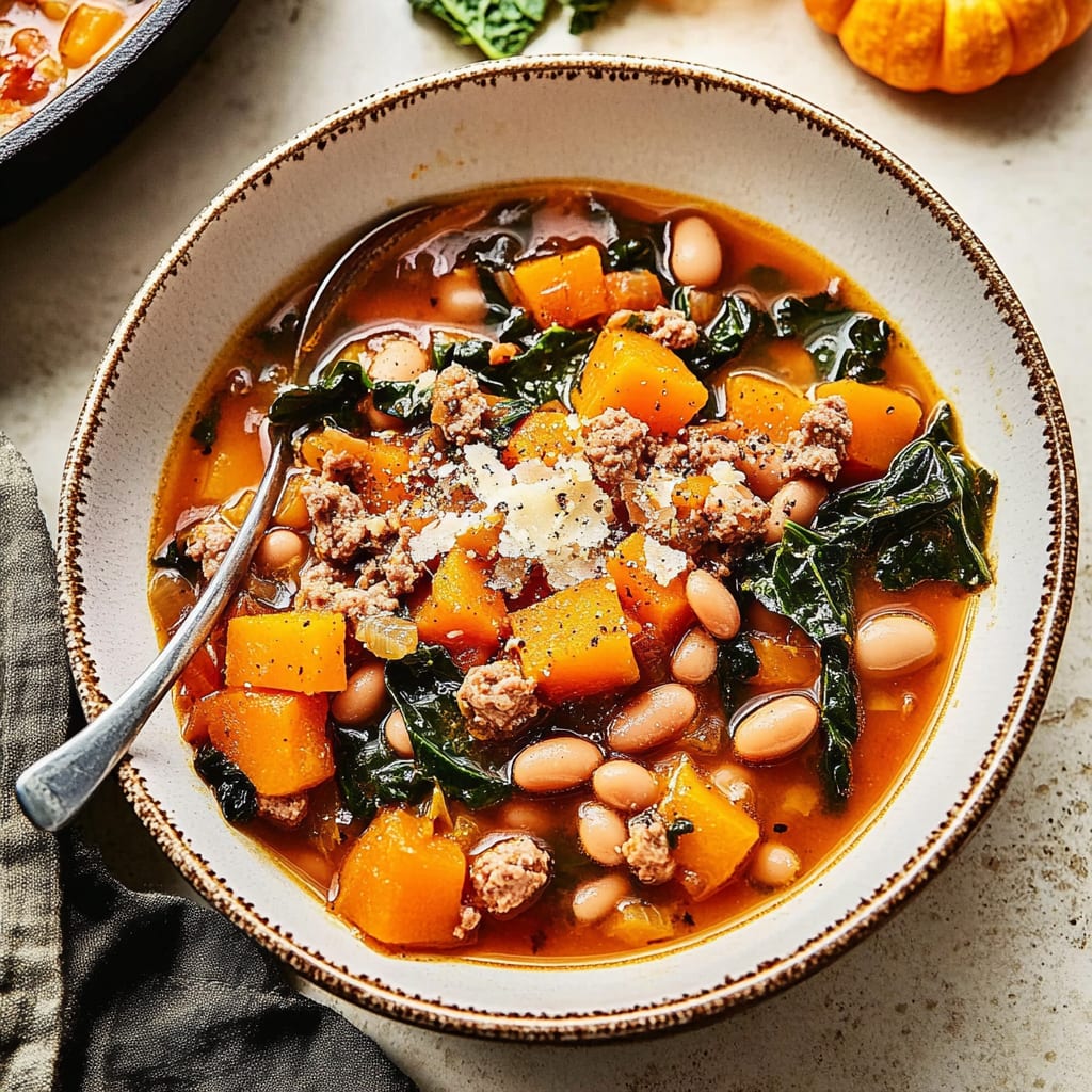 Sausage, Squash, Bean and Chard Soup: A Cozy Delight
