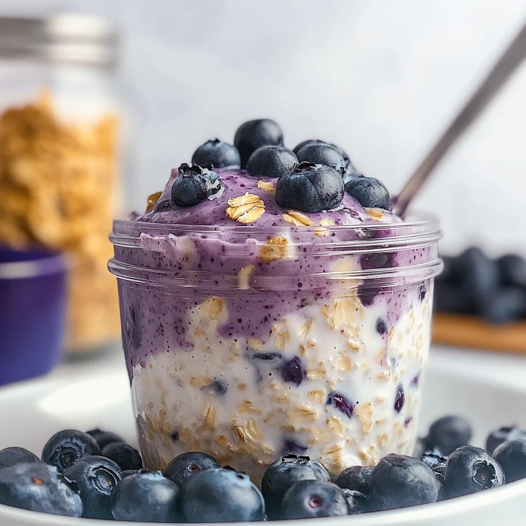 Blueberry Overnight Oats: Energizing and Creamy Delight