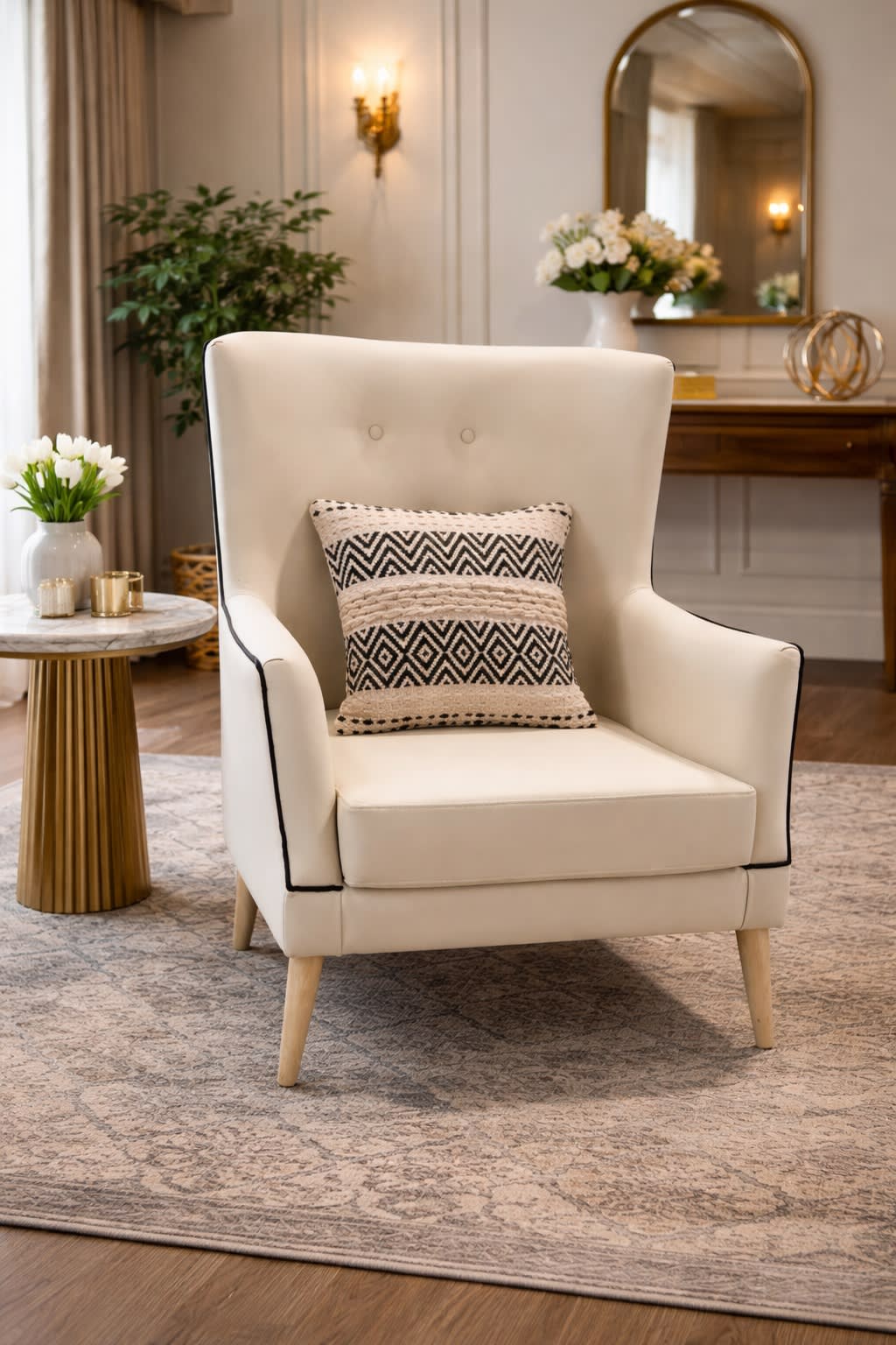 Custom pouffs in Jodhpur - RUSH FABRIC CHAIR