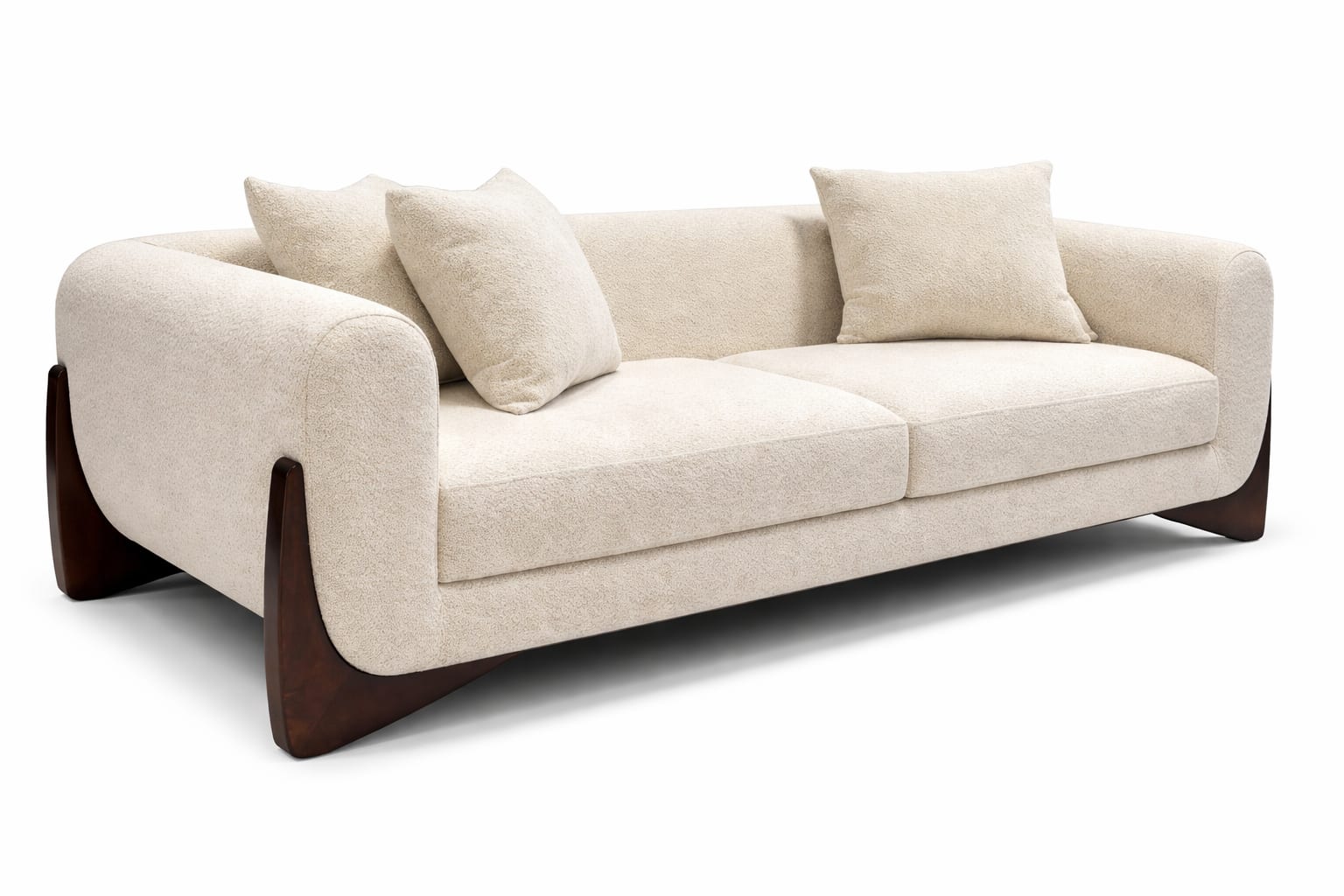 Custom sofa in Jodhpur - Elegant sofa with walnut accents