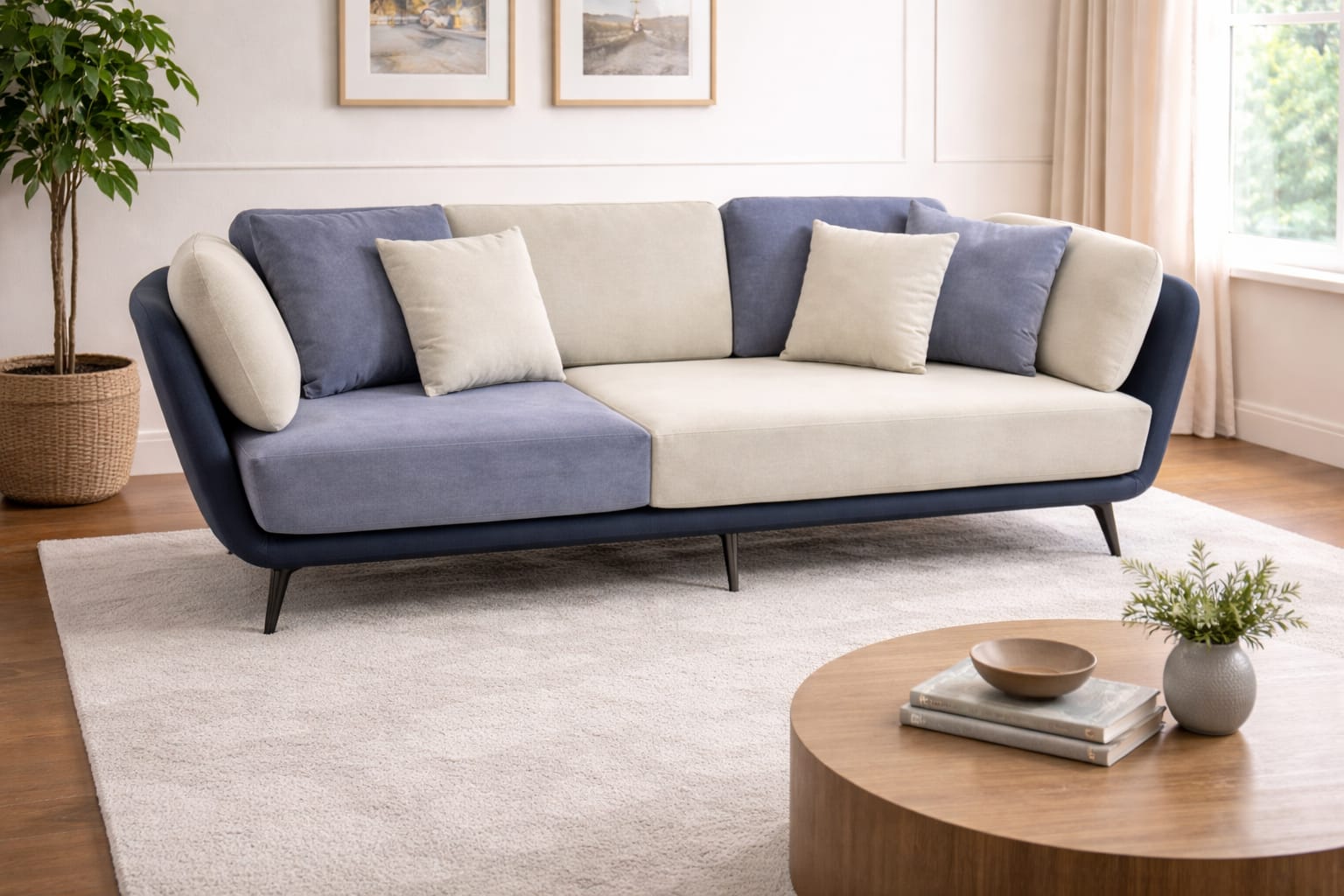 Custom sofa in Jodhpur - Modern sofa with dual-tone