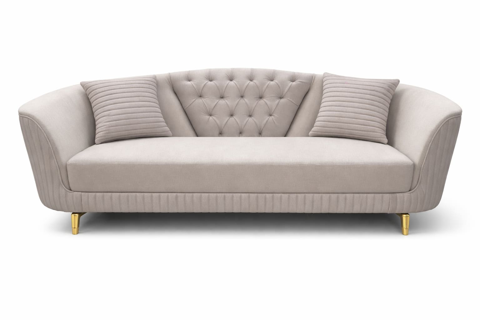 Custom sofa in Jodhpur - Luxury Curved Tufted Sofa