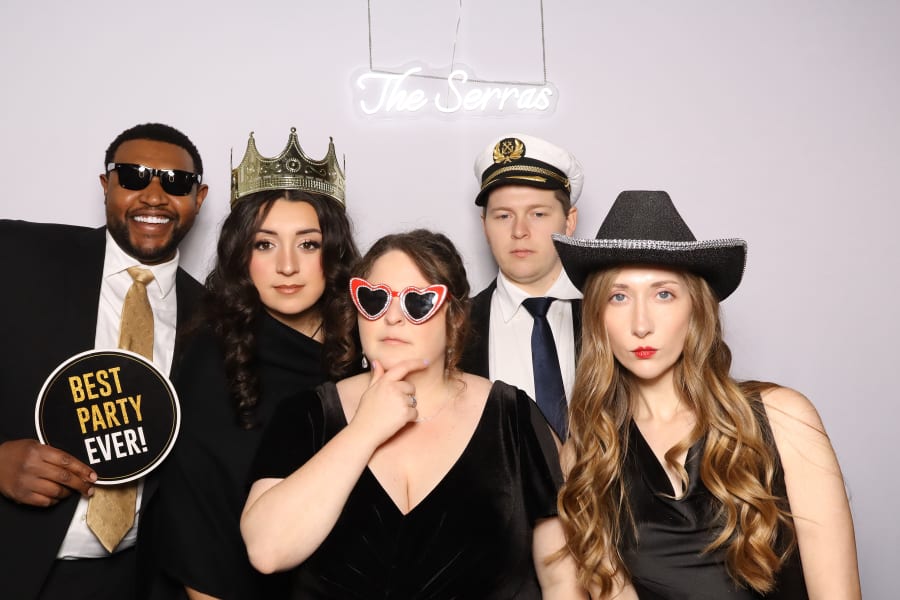 Instant photo booth prints at an Essex County event