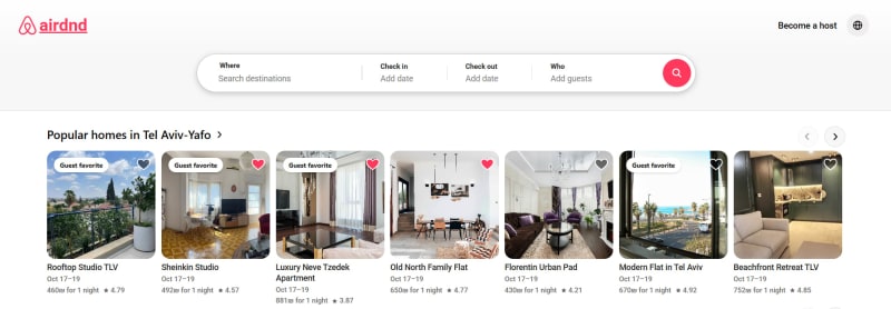 Airdnd - Airbnb Clone