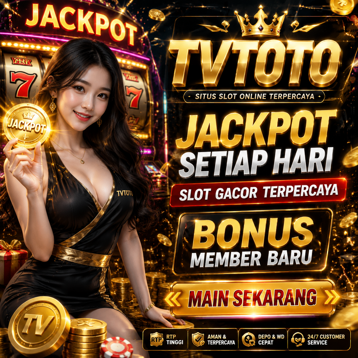 TVTOTO: Seenak Nonton TV, Segacor Jackpot Berantai