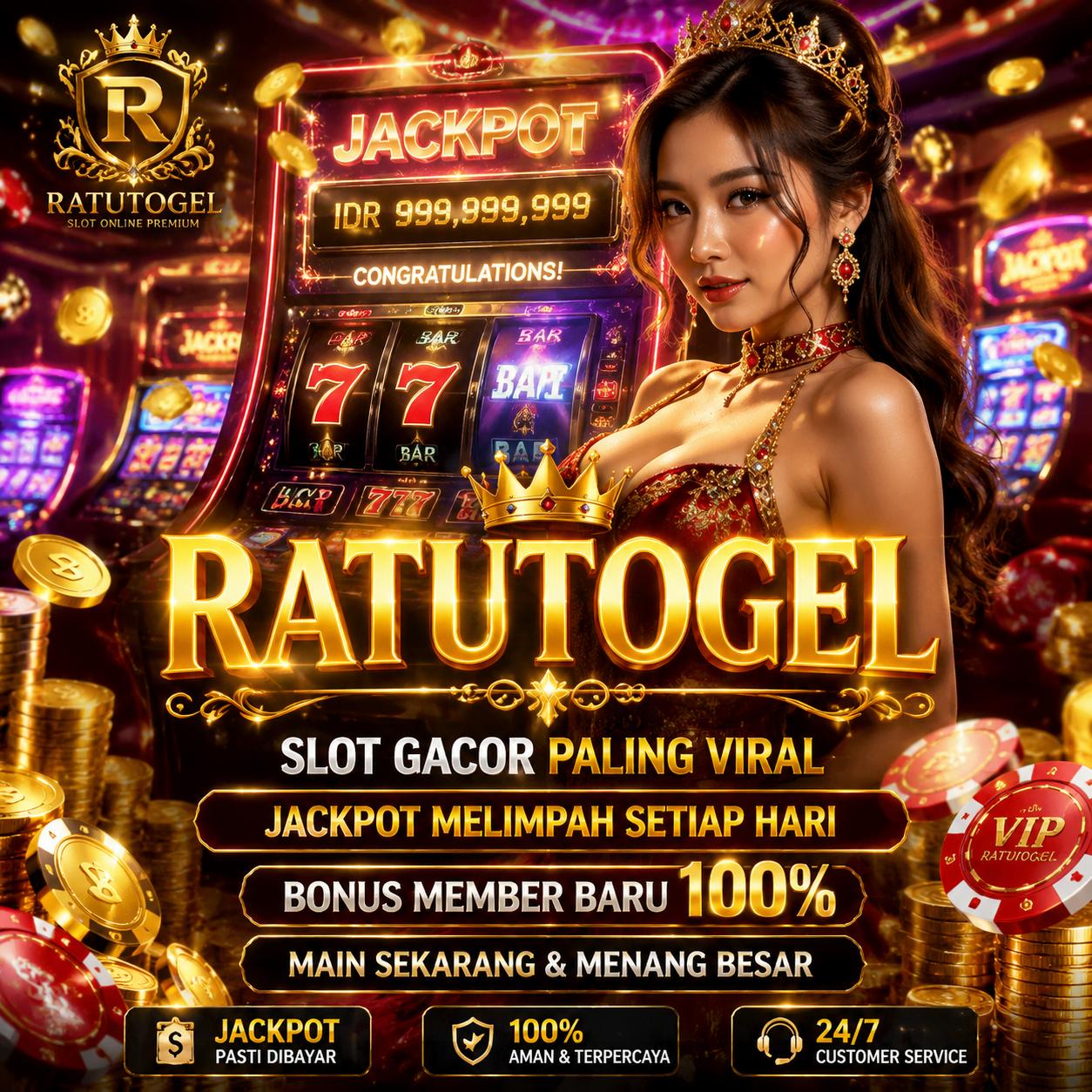RATUTOGEL: Bermain Layaknya Ratu, Raih Jackpot Sebesar Istana