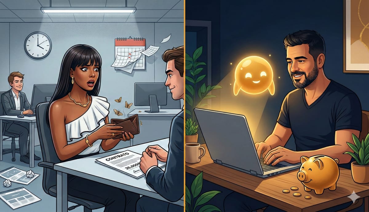 Comparativo de custos: site tradicional vs construído com IA