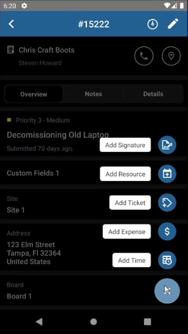 iTarian Ticket System, screen 7