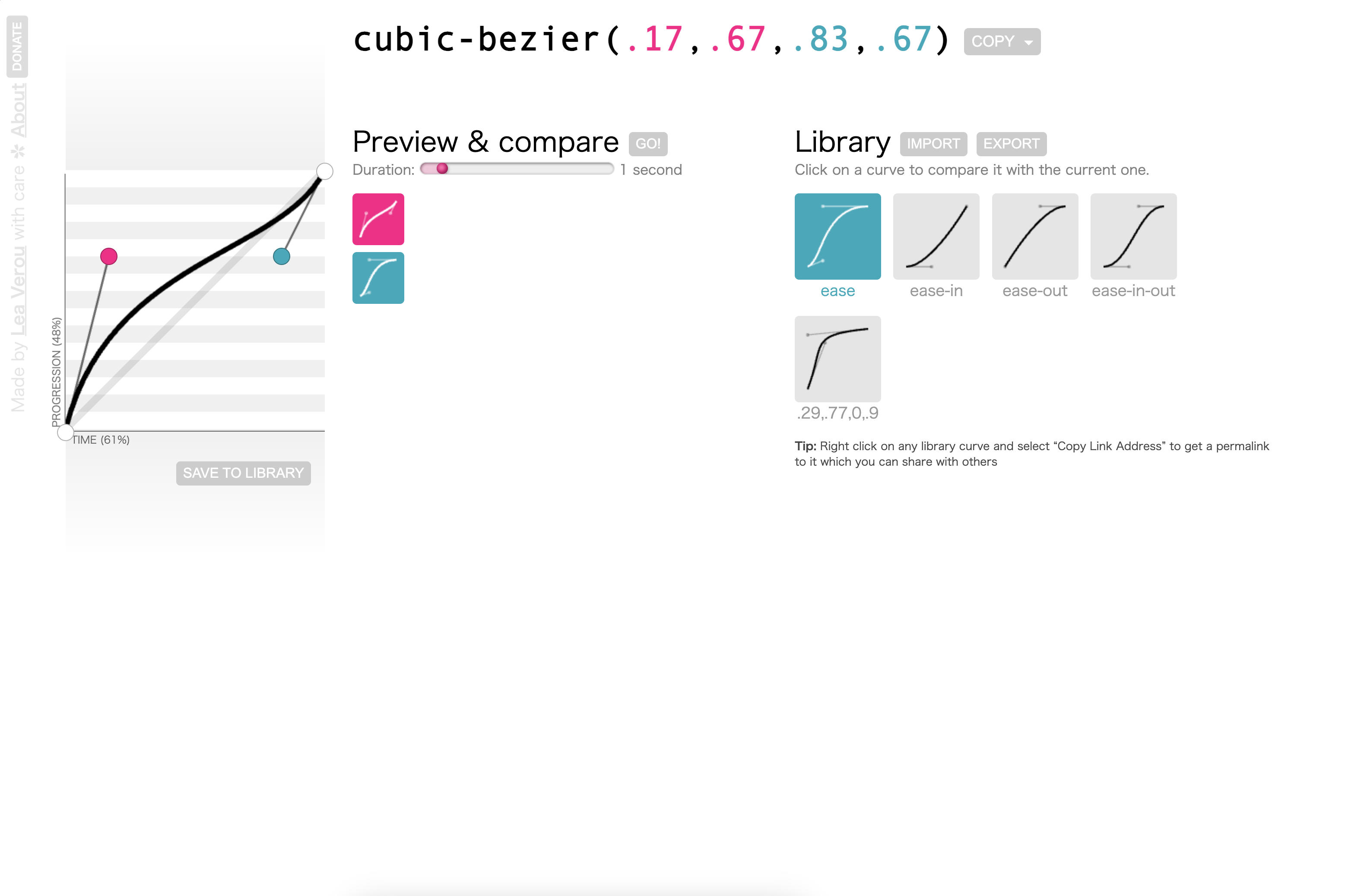 Cubic Bezier Generator