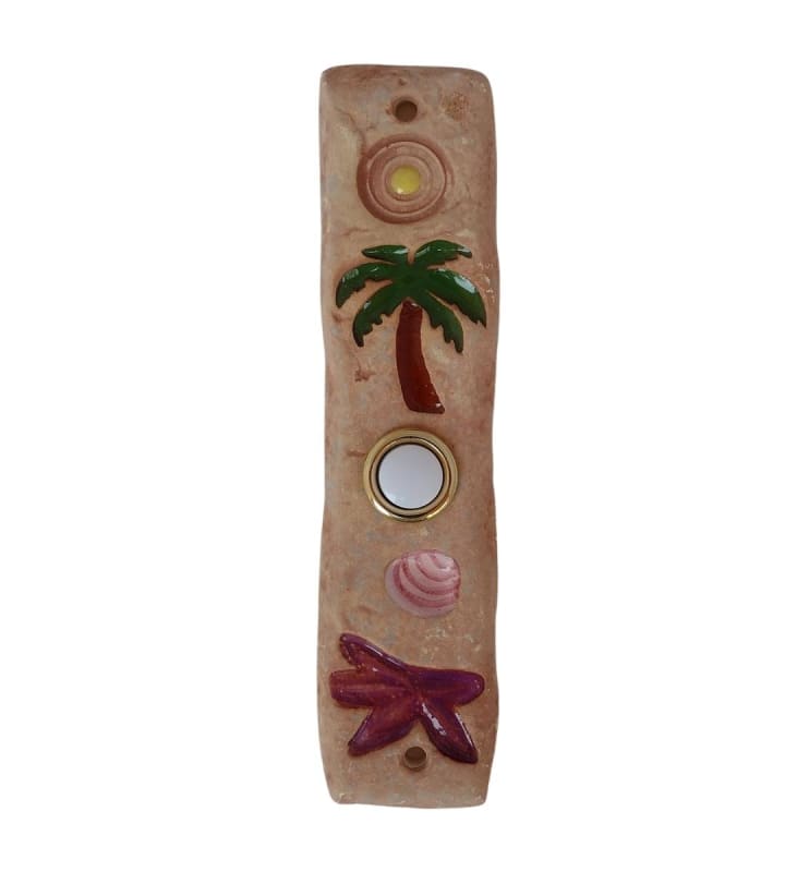 Palm Tree Doorbell - Thin With Sun