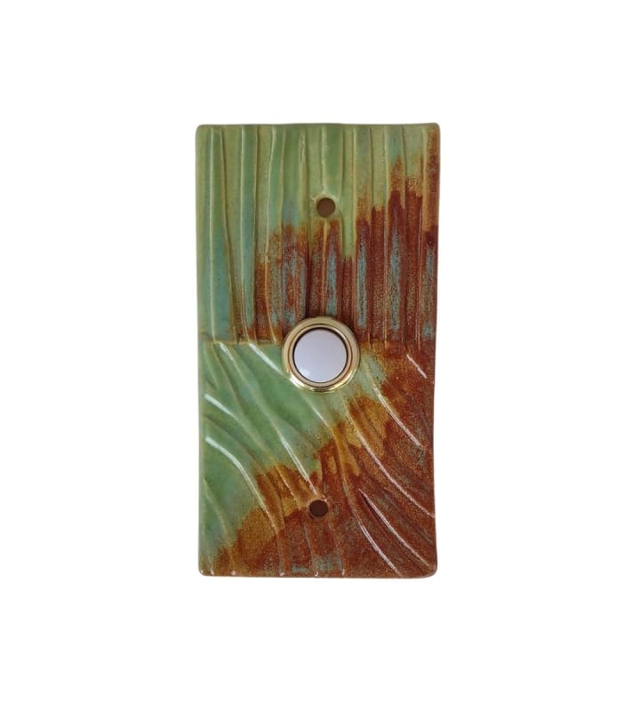 Rust And Blue Green Doorbell