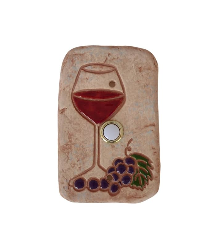 Wine Glass And Grapes Doorbell