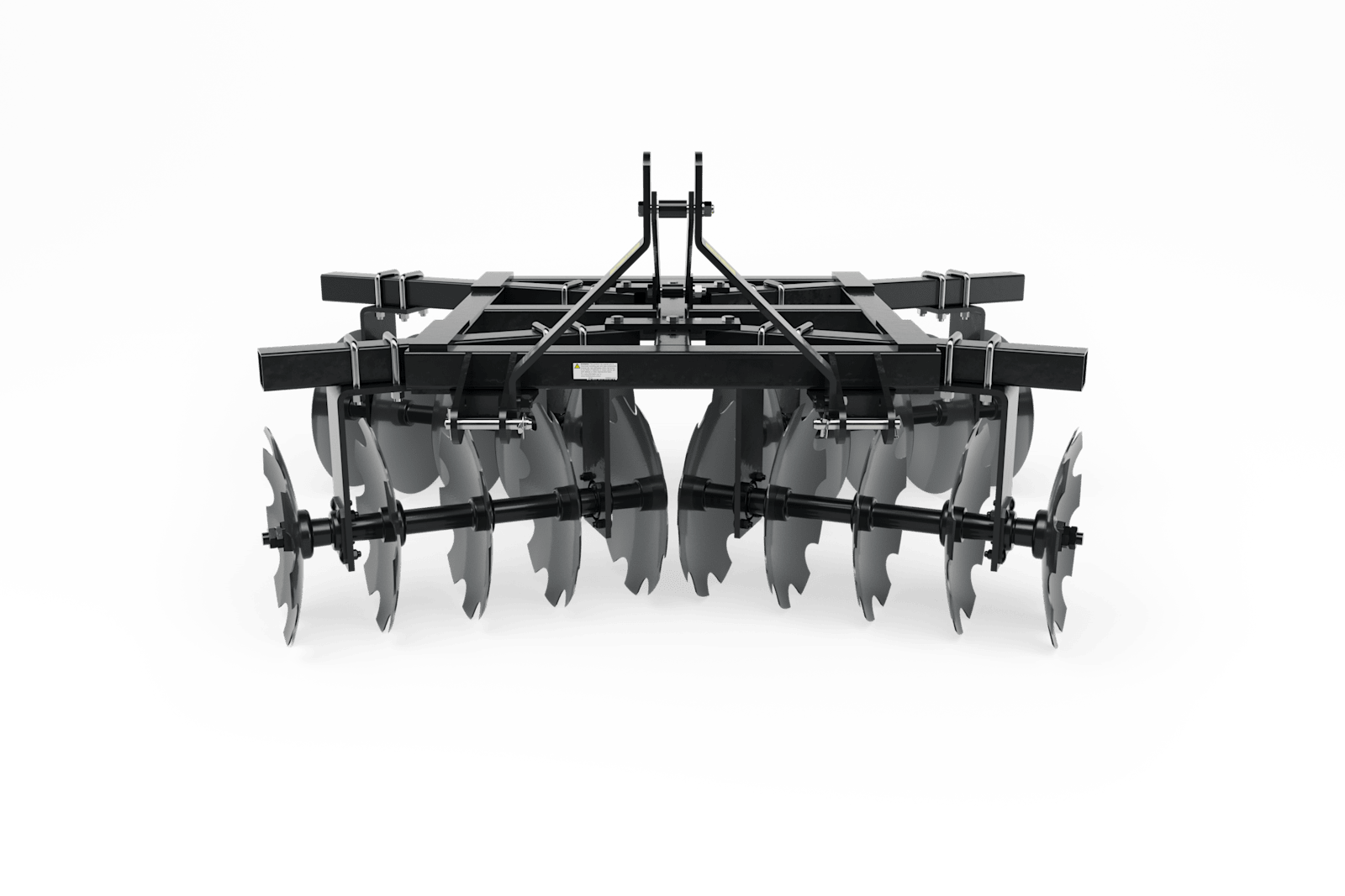 Bobcat 3-Point Disc Harrow Implement on White Background