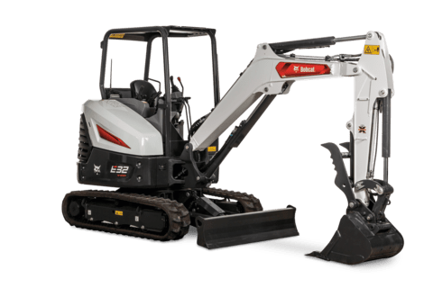 Bobcat E32-R2 Compact Excavator Knockout Image