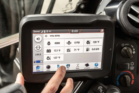 Touch Screen Display Inside Bobcat Mini Excavator