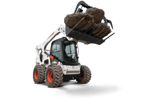 Studio Image Of Bobcat S850 With Grapple Attachment