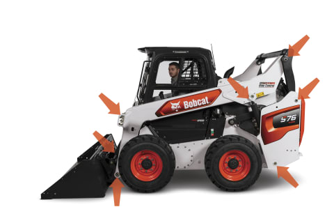 R-Series Skid-Steer Loader With View Of Easy-Access Grease Zerks