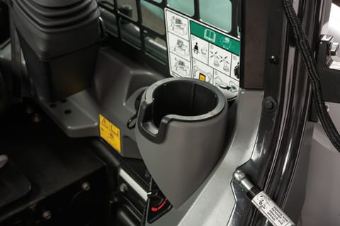 Cup Holders In A Bobcat M3-Series Compact Loader