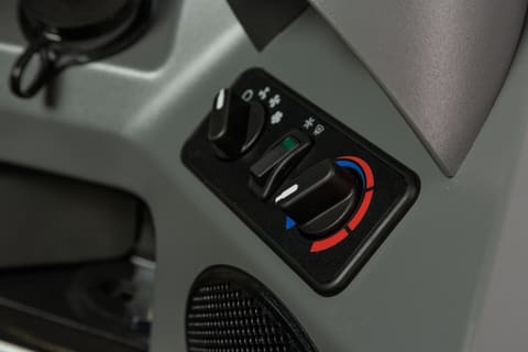Heat & Air Conditioning Controls In An M3-Series Compact Loader