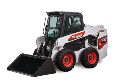 Bobcat S62 Skid-Steer Loader Knockout Image On White Background