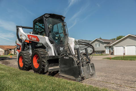 Bobcat Compact Track Loader With Planer Attachment