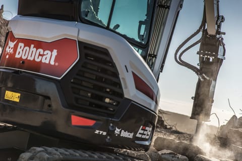 Bobcat E35 Compact Excavator with Nitrogen Breaker