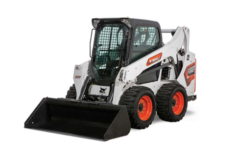 Studio Image Of Bobcat S590 Skid-Steer Loader With Bucket Attachment