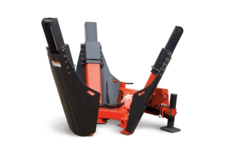 Bobcat tree spade attachment.