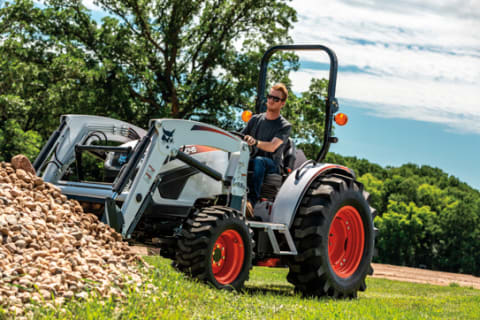 Acreage Owner Using Bobcat Compact Tractor Covered By Extended Warranty