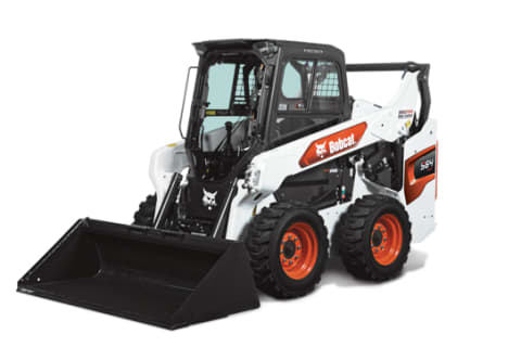 Bobcat S64 Skid-Steer Loader Knockout Image On White Background