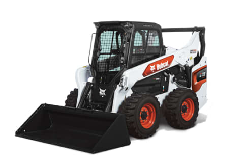 Bobcat S76 Skid-Steer Loader Knockout Image On White Background