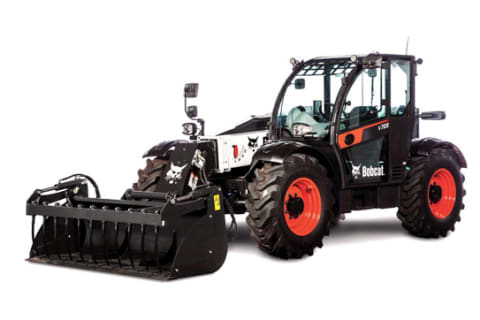 Bobcat TL723 Telehandler Knockout Image On White Background