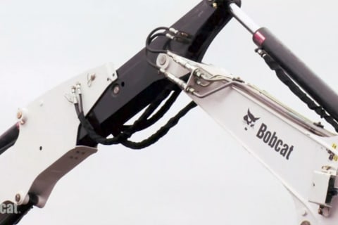 Bobcat compact excavator (mini excavator) extendable arm