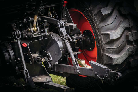 Crank Style Lift Rod On A Bobcat Compact Tractor