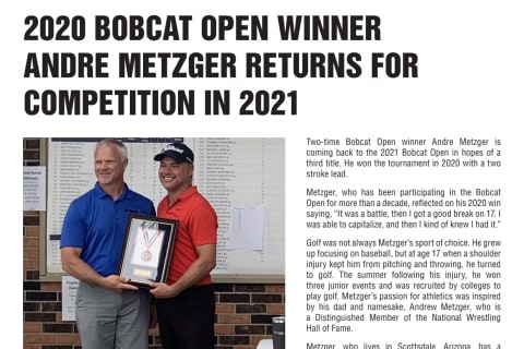 Bobcat ND Open Newsletter 2021