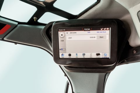 The 7-Inch Touch Display on a Bobcat T76