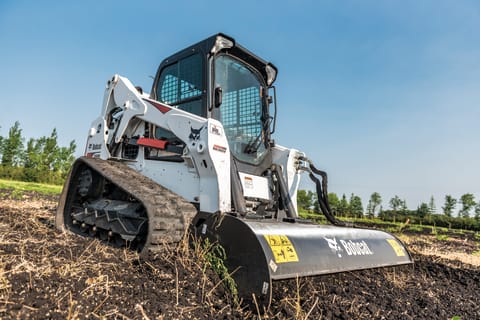 Bobcat T650 Compact Track Loader with Tiller